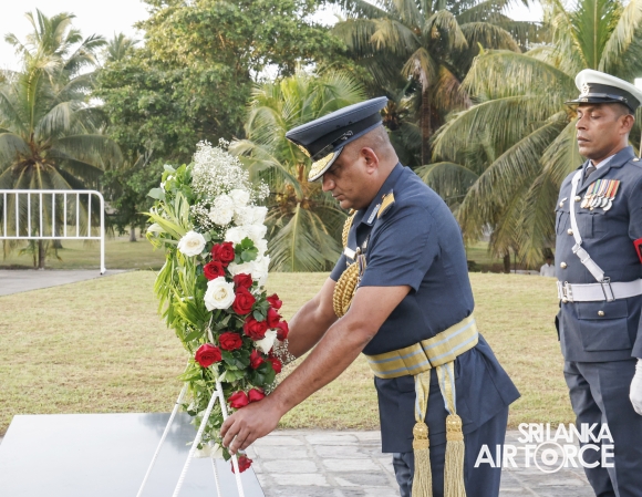 SLAF FALLEN WAR HEROES HONOURED AT THE WAR HEROES MONUMENT SLAF TRADE TRAINING SCHOOL, EKALA